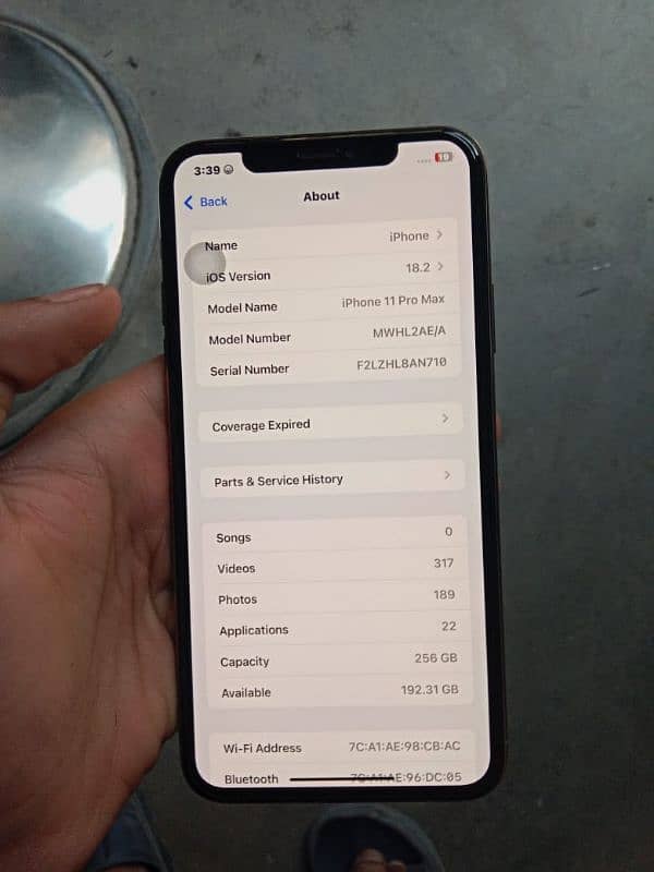 Apple I phone 11 pro max 256 gb 0