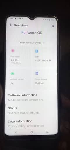 Vivo y21 4.64