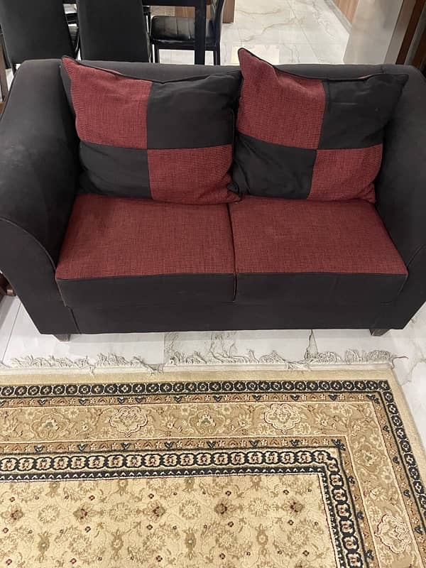 2 seater sofa with cushion 1