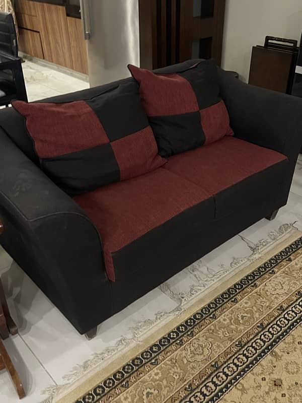 2 seater sofa with cushion 2