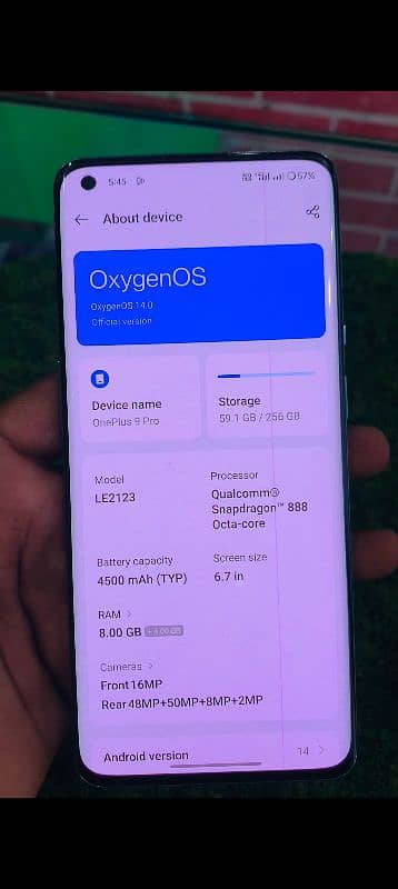 OnePlus 9 pro 8/256 water pack condition 2