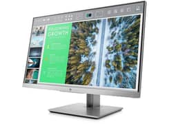 24" Inch HP E243 Borderless IPS Full HD LED Monitor | Silver Color