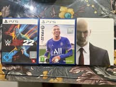 PS5 Discs : Fifa 22, Hitman 1 and WWE 2k22