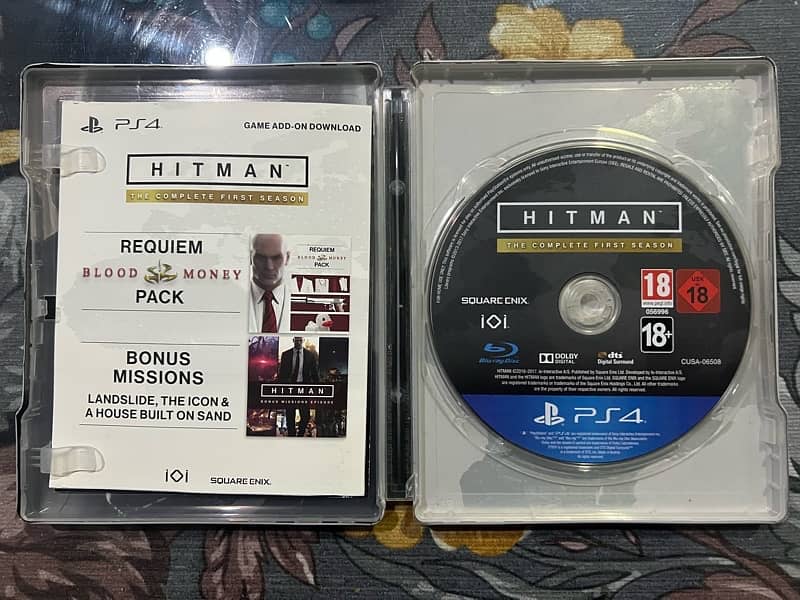 PS5 Discs : Fifa 22, Hitman 1 and WWE 2k22 2