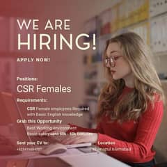 Need Female Staff for urdu call center