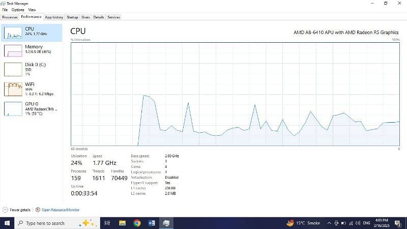 HP Laptop || AMD A8-6410 APU with AMD Radeon R5 Graphics 9