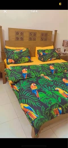 Pure wood king bedset , Condition 9/10