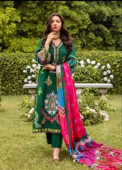 Zara shahjahan Airjet Lawn Embroidered 3-Piece suit