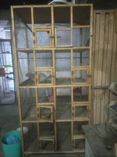 8 portion wooden cage available