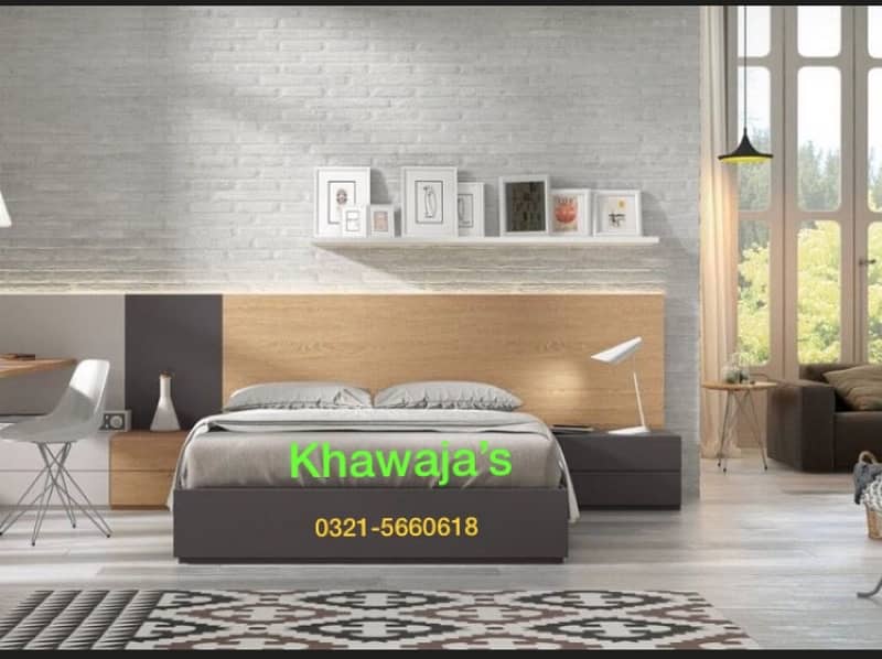 Bed with Dressing (khawaja’s interior Fix price 6