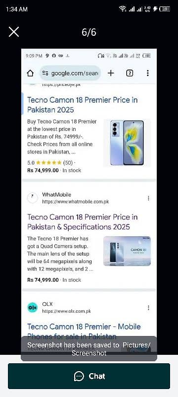 Tecno camon 18 premier exchange possible 8+3/256 120hz 0