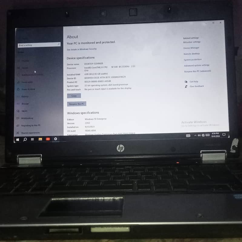 HP Elite Book 8440p (I5 Core) 2