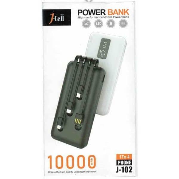 J Cell power bank 10000 mAh_Original J cell power bank 4 in 1 4