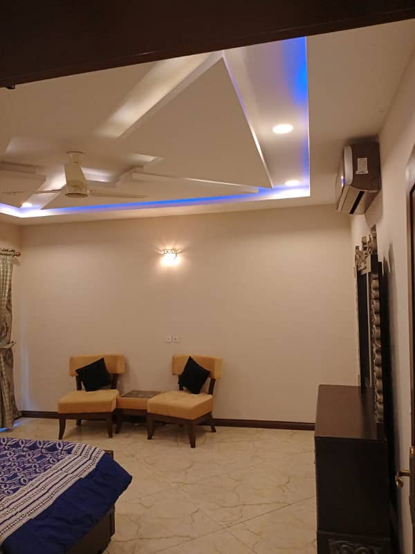 1 canal furnished Beautiful upper portion for Rent in Bahria town 20