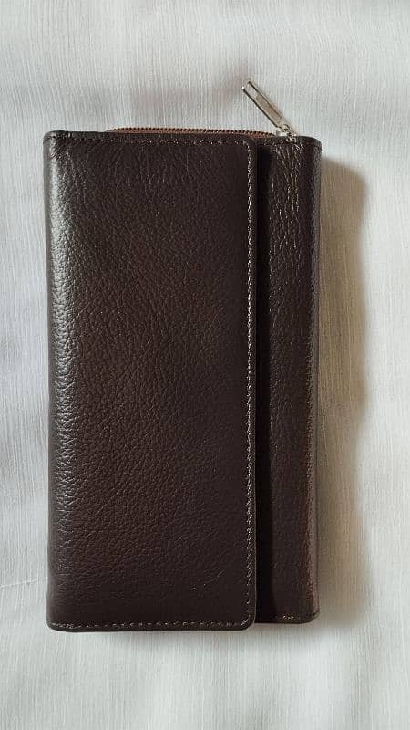 Leather Original Cow clutch and gents wallet 2