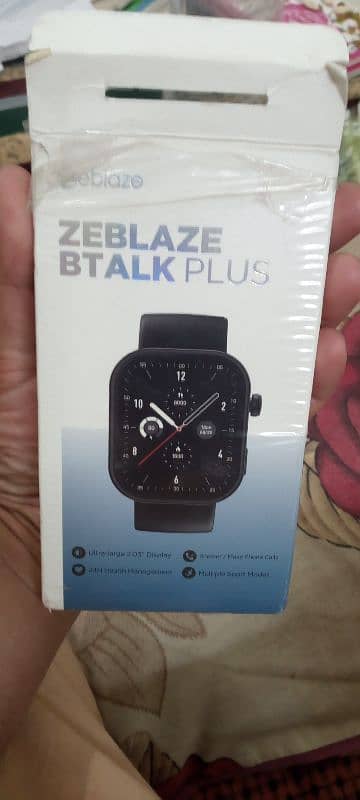 Fresh Zeblaze Btalk plus only 1 month use 5-7 days battery 1