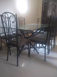 Dinning table with 8 chairs