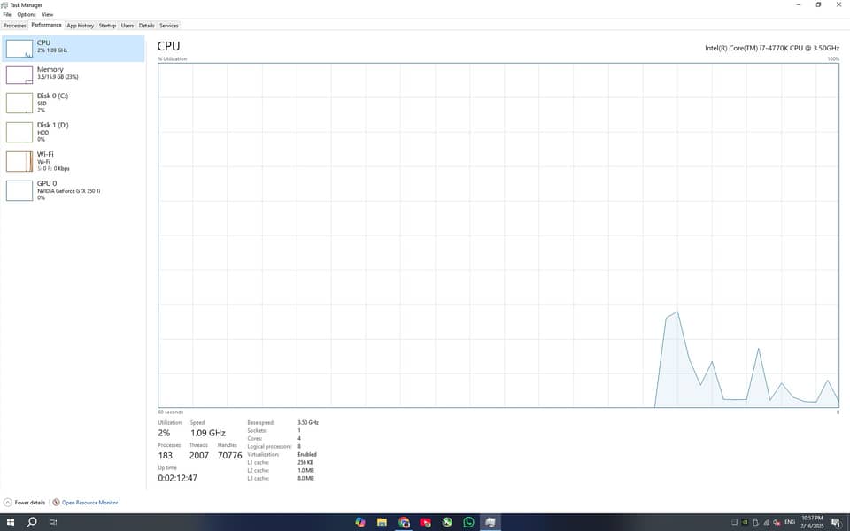 Core i7 4770K - Optiplex 9020 - GTX 750ti 9