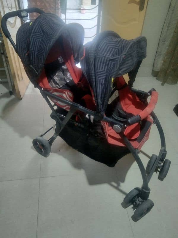 imported double Twin pram / kids pram / stroller / baby pram / pram 2