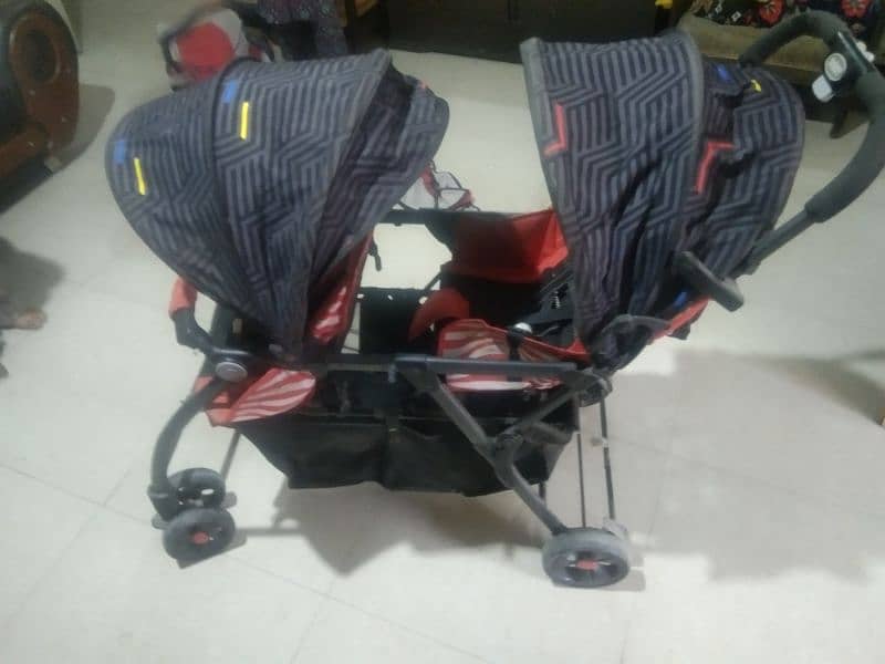 imported double Twin pram / kids pram / stroller / baby pram / pram 1