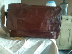 pure leather laptop bag