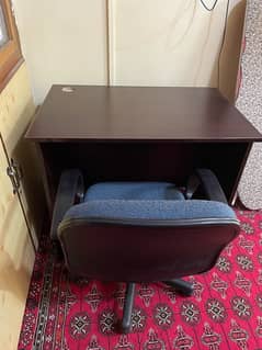 computer table and adjustment chair