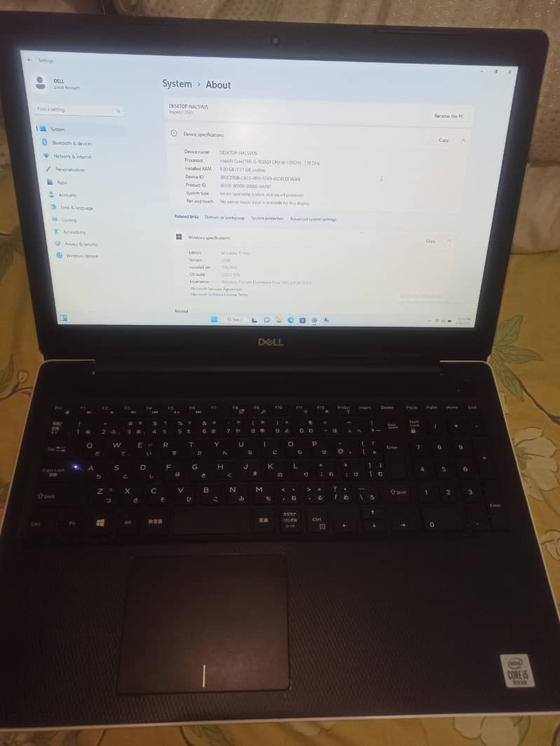 DELL 3593 inspiron i5 10th Generation 8GB / 256 GB SSD 5