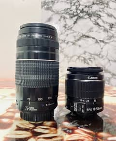 canon 18-55 & 75-300mm For Sale