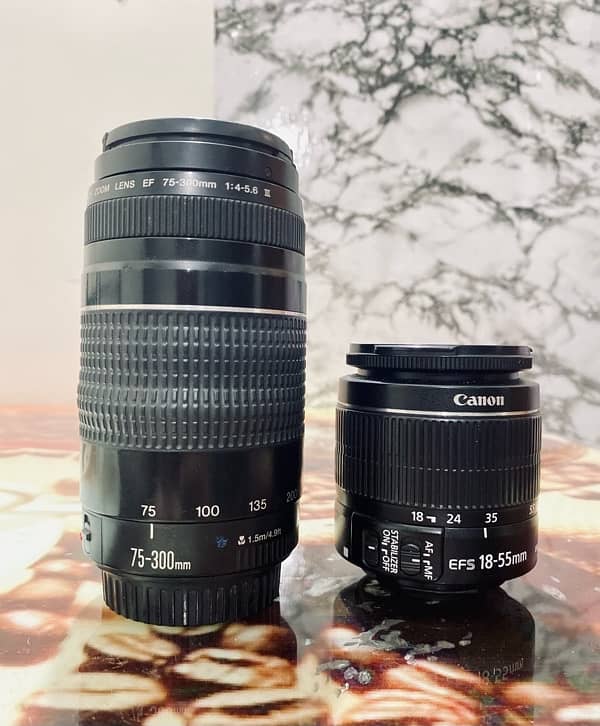 canon 18-55 & 75-300mm For Sale 0