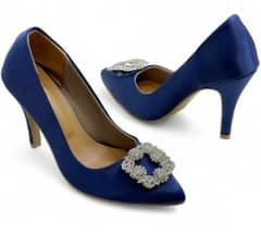 BLUE BRANDED HEELS