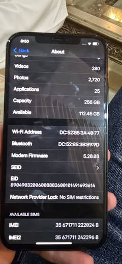 iphone 12 pro max - non  pta -256 gb