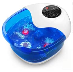 Foot Bath Spa Massager with Heater Bubbles Vibration Pedicure