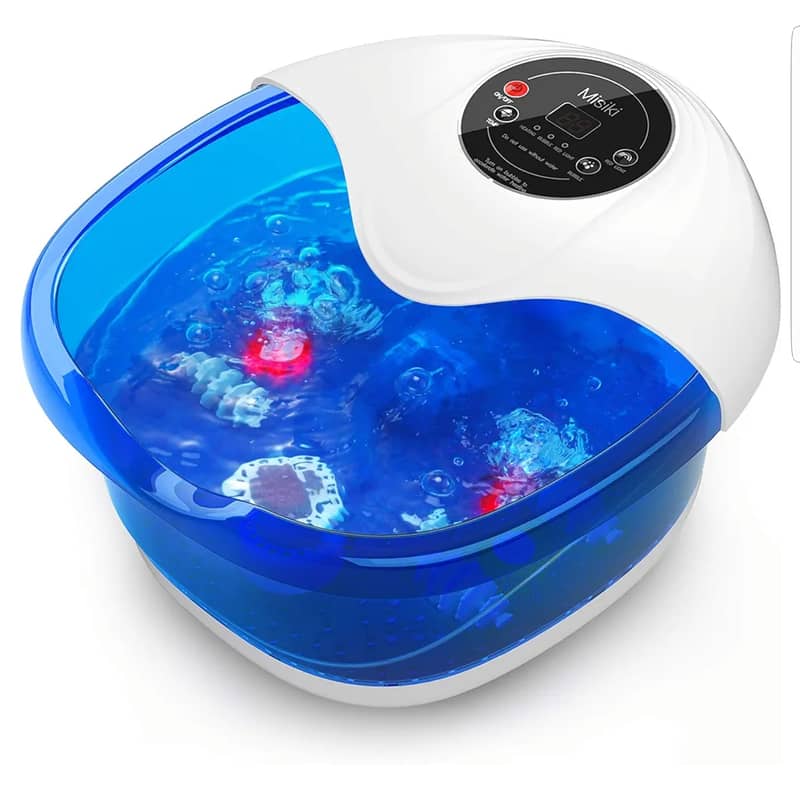 Foot Bath Spa Massager with Heater Bubbles Vibration Pedicure 0