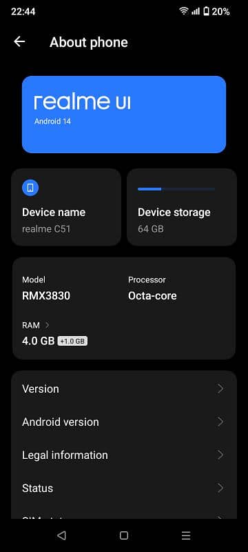 realme c51.4+64gb . . . pta aproveed 1