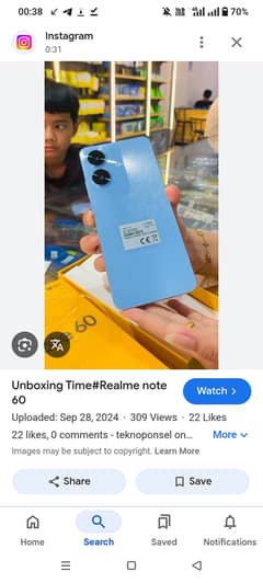 Realme note60