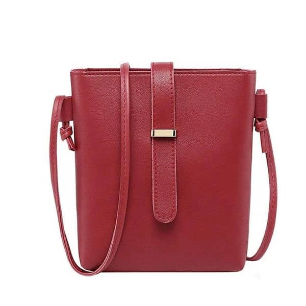 Stylish Girl's Maroon Bag 0