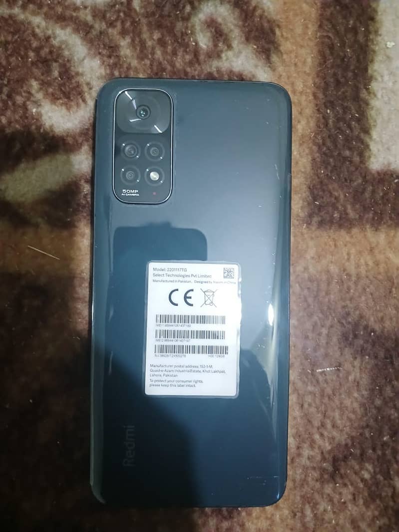 Redmi note 11 all ok pta with box and charger 0