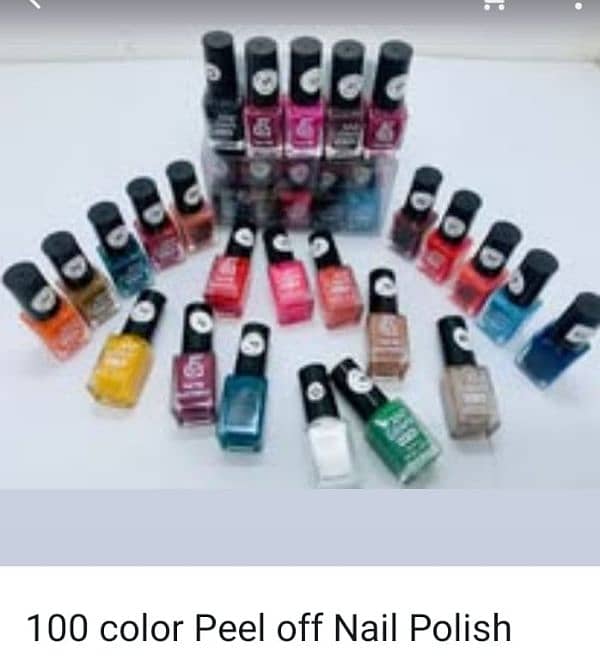 100 Color Peel-Off Nail Polish - 25 PCs (25 Colors 0