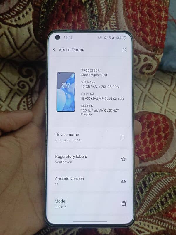 oneplus 9 pro PTA 12gb 256gb single sim exchange google pixel7pro 3