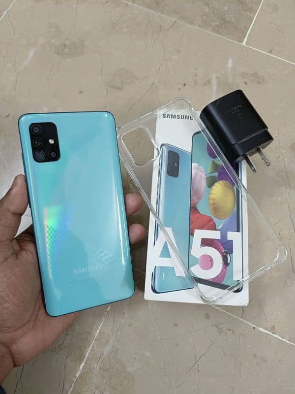 Samsung Galaxy A51 with complete box (PTA APPROVED) 6/128 GB 7