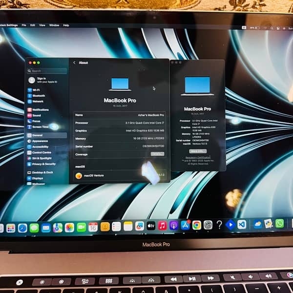 “SPECIAL OFFER ”Apple macbook pro  LATE 2017 model 15inch 16GB/512GB 7