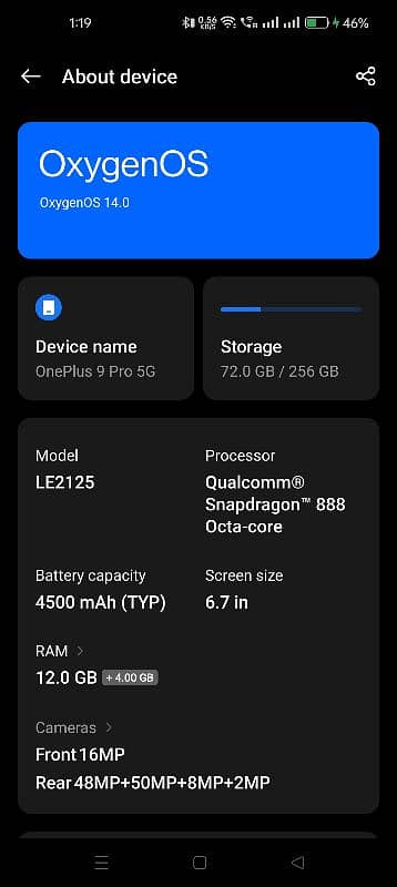 OnePlus 9pro 6