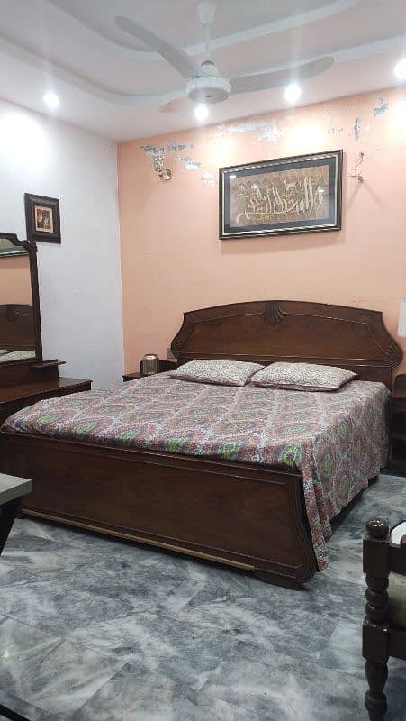 Wooden Bed Set Solid 0