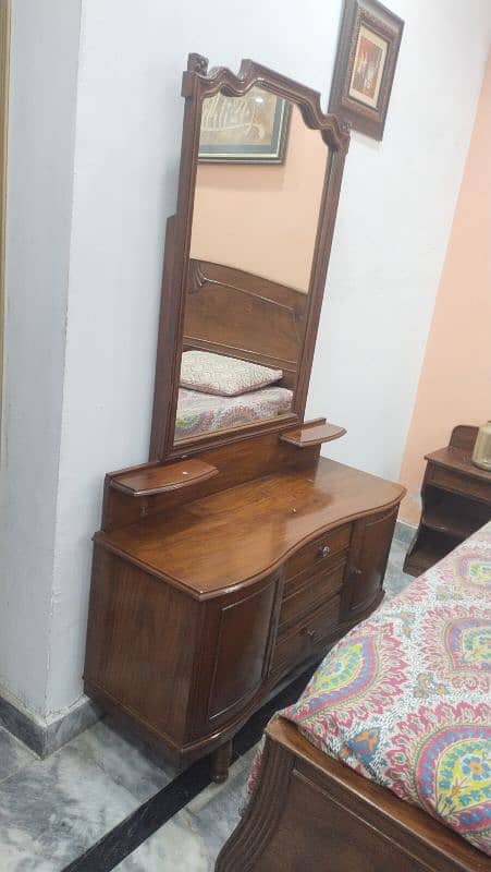 Wooden Bed Set Solid 3