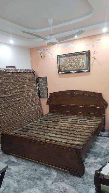 Wooden Bed Set Solid 9