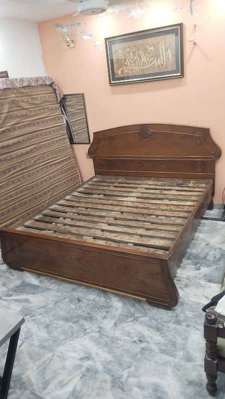 Wooden Bed Set Solid 10