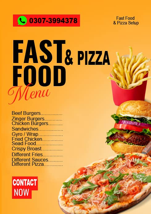 Chef Available for Fast Food & Pizza – Expert in Marinating & Recipes 0