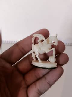 ivory handcarved original 100% hathi dant horse piece