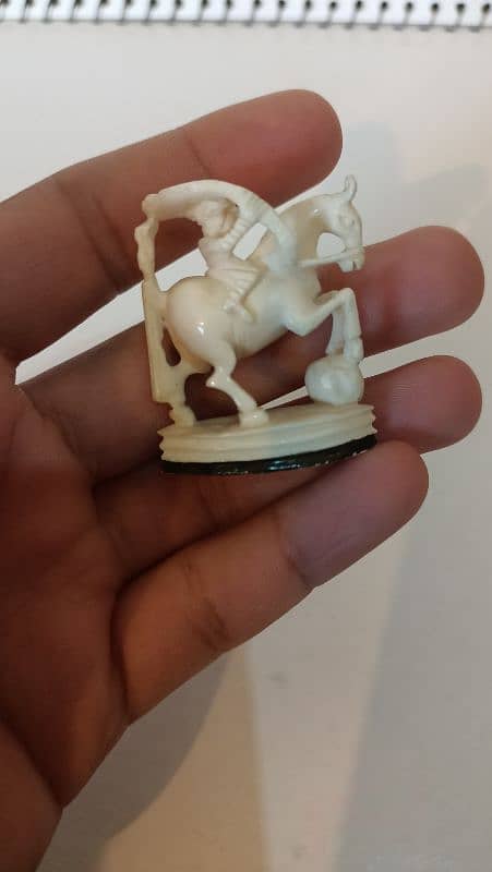 ivory handcarved original 100% hathi dant horse piece 3