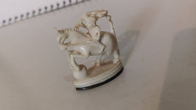 ivory handcarved original 100% hathi dant horse piece 4